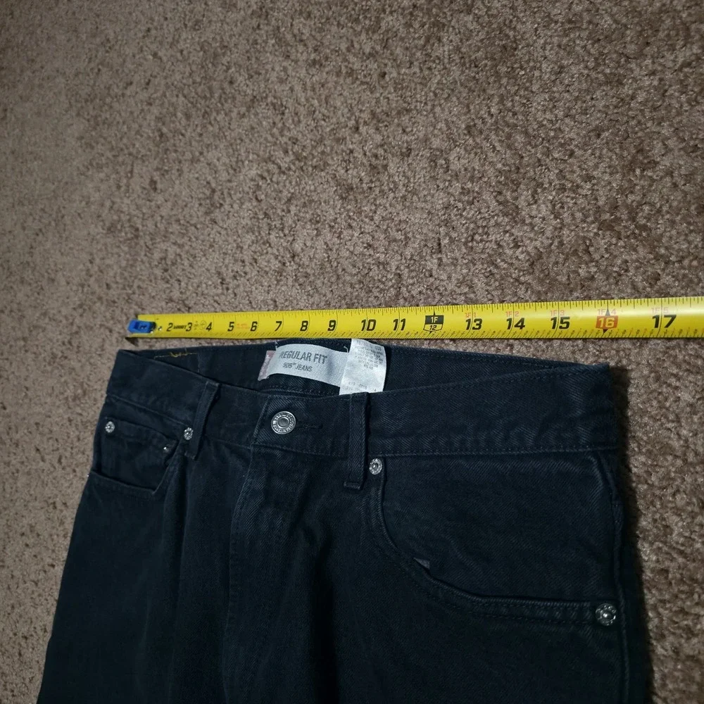 Vintage Levis 505 Regular Jeans Mens 34‎ x 34 *Fits 32 x 34 Navy Y2K 100% Cotton